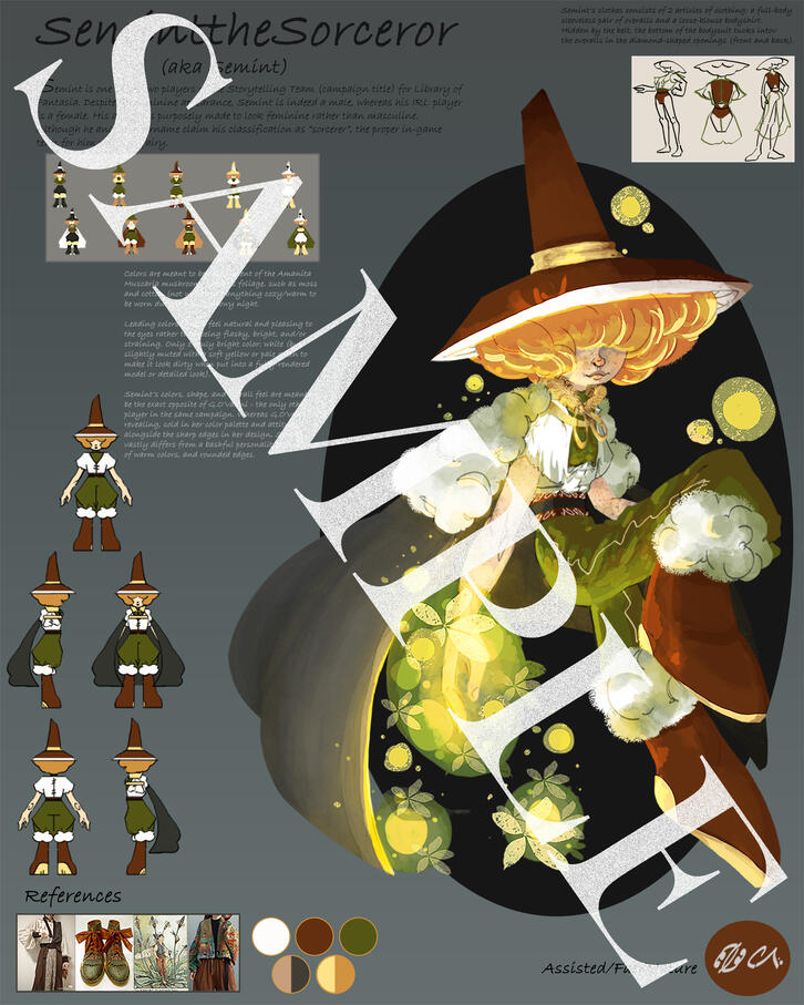 Full Color + Rendered + Lineless + Annotations + Character Profile